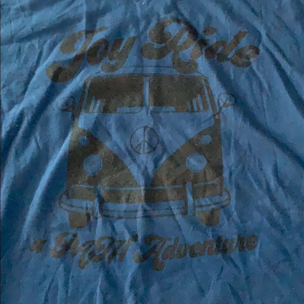 Extra-large next level blue T-shirt with design
